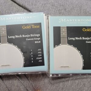 Gold Tone Long Neck Banjo Strings - Two PACKS NWT